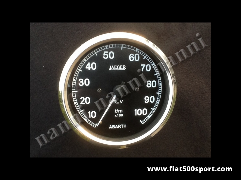 Art. 0747 - Abarth Jaeger electronic rev-counter black Ø 100 mm - Abarth Jaeger electronic rev-counter black Ø 100 mm.
