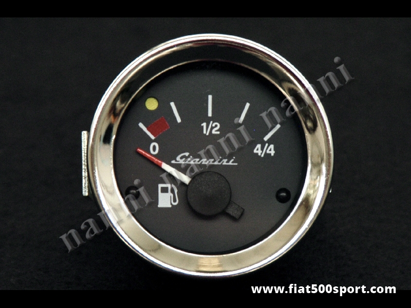 Art. 0770G - Giannini diam. 52 mm. new fuel level black gauge. - Giannini diam. 52 mm. new fuel level black gauge.
