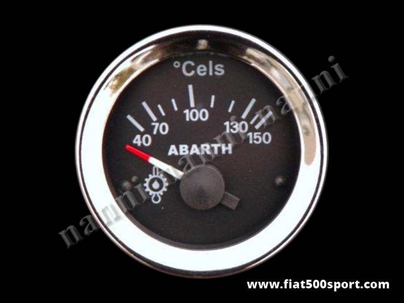 Art. 0772 - Abarth oil temperature gauge, black. - Abarth diam. 52 mm. oil temperature gauge, black.
