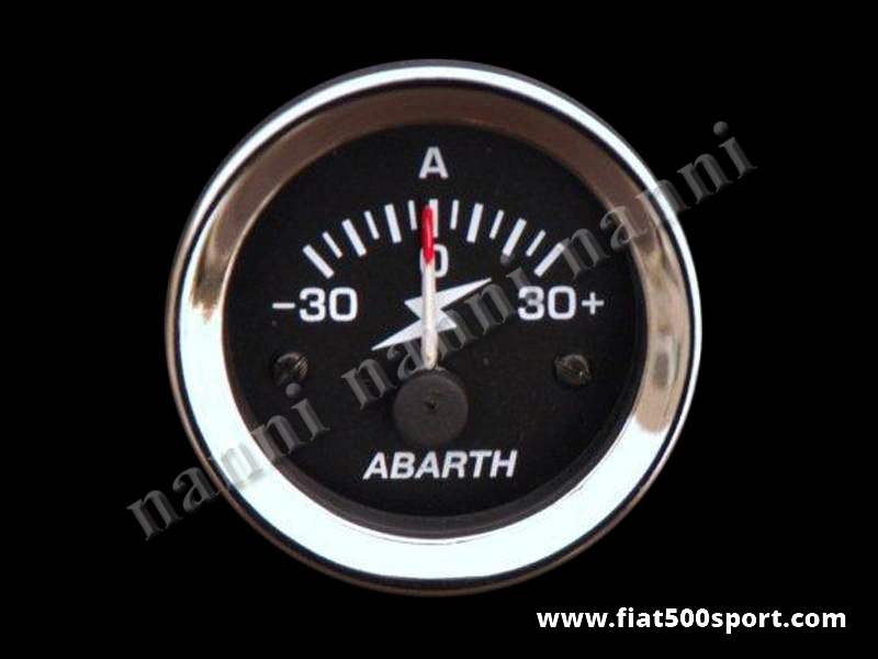 Art. 0773 - Abarth ammeter diam. 52 mm. black. - Abarth diam. 52 mm. ammeter, black.
